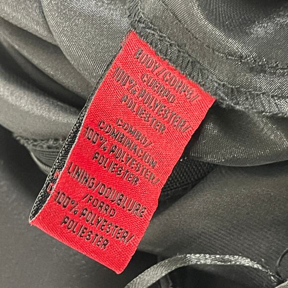 JS COLLECTIONS High Waist Pants Size 8 Black Overlay Layered Wide Leg Whimsigoth - Picture 4 of 5